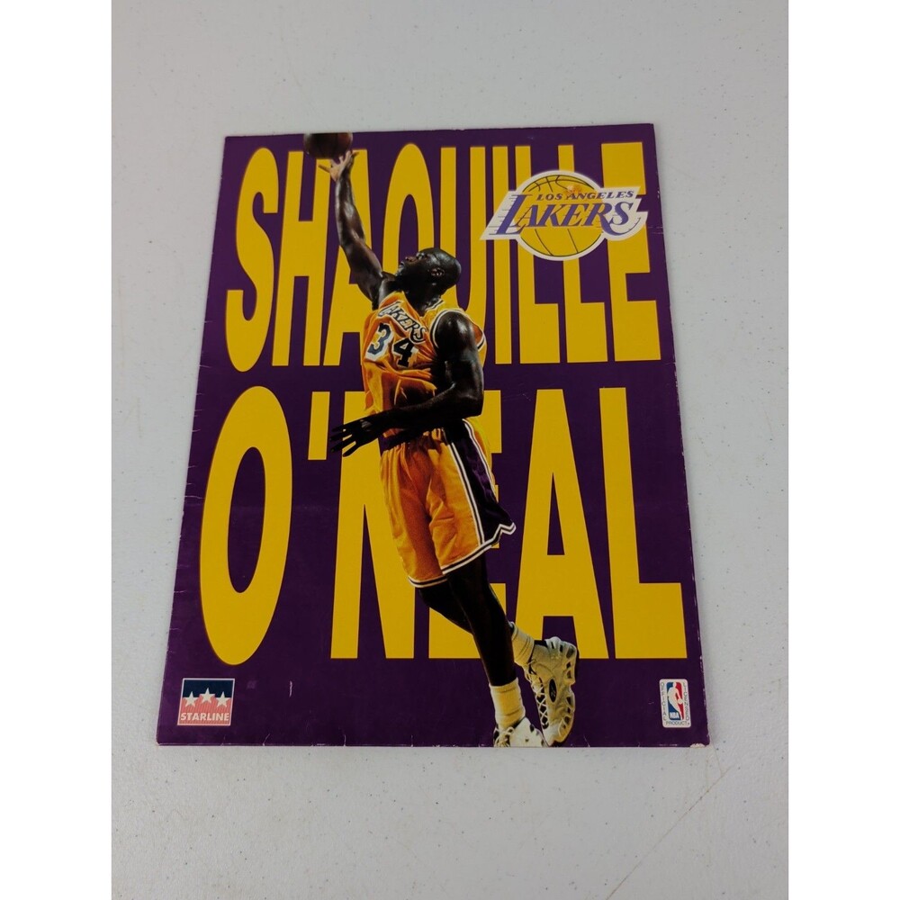 Retro Shaquille O'Neal Shaq Los Angeles LA Lakers Folder NBA Basketball 90s VTG